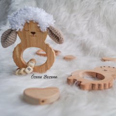 Amigurumi Kuzu Organik Diş Kaşıyıcı